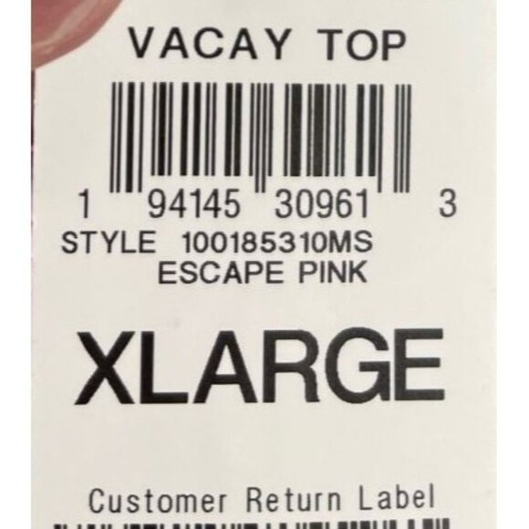 Style & Co. Womens Escape Pink Embroidered Vacay Top Size XL - Picture 3 of 6